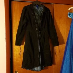 Hot Topic Cinderella Corset-Lace Trench Coat
